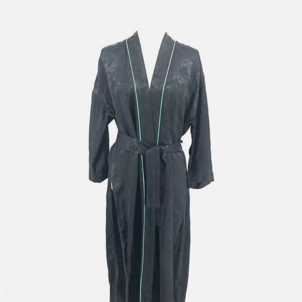 Maje vasita jacquard black robe